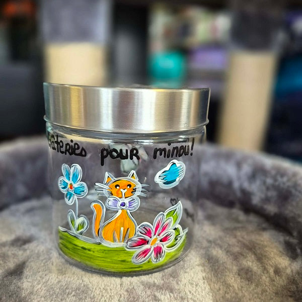 Pots de gâteries personnalisé grand format