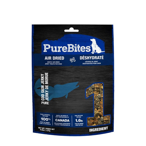 PUREBITES Peau de Morue jerky pour chiens 137g