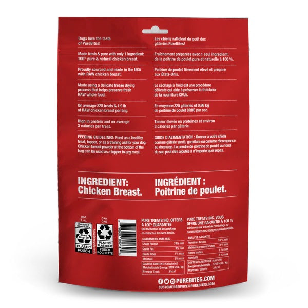 Purebites Poitrine de Poulet 85g