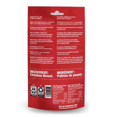 Purebites mini gâteries dressage au poulet 60g