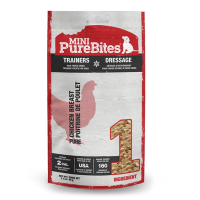 Purebites mini gâteries dressage au poulet 60g