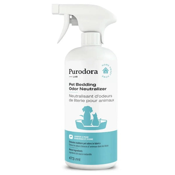 Purodora Lab Nettoyant/Neutralisant D'odeurs de literie pour animaux 473 ml