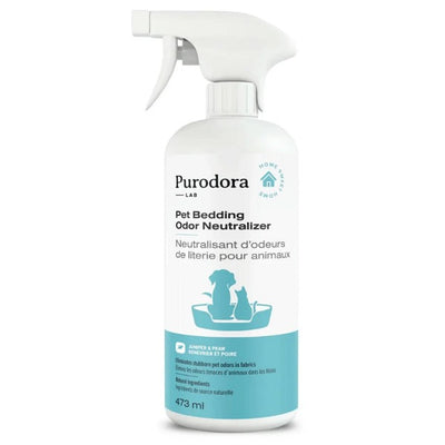 Purodora Lab Nettoyant/Neutralisant D'odeurs de literie pour animaux 473 ml