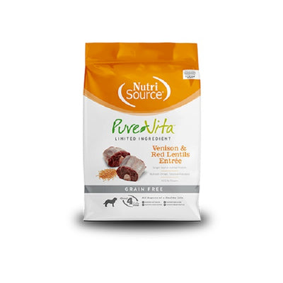 NutriSource Pure Vita au Venaison et lentilles rouge pour chiens 25lb