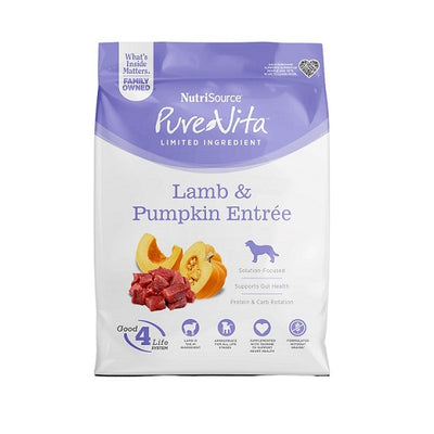NutriSource Pure Vita Agneau et citrouille pour chiens 4lb - La boite à Penny