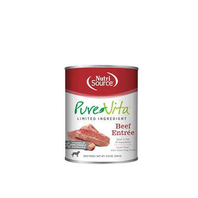 NutriSource Pure Vita entrée de boeuf pour chiens 348g