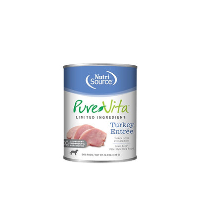 NutriSource Pure Vita entrée de dinde pour chiens 348g
