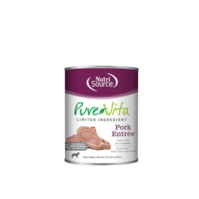 NutriSource Pure Vita entrée de porc pour chiens 348g