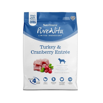 NutriSource Pure Vita Dinde et canneberge pour chiens 4lb - La boite à Penny