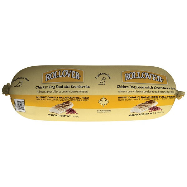 ROLLOVER© aliments pour chien au poulet et canneberges 400g