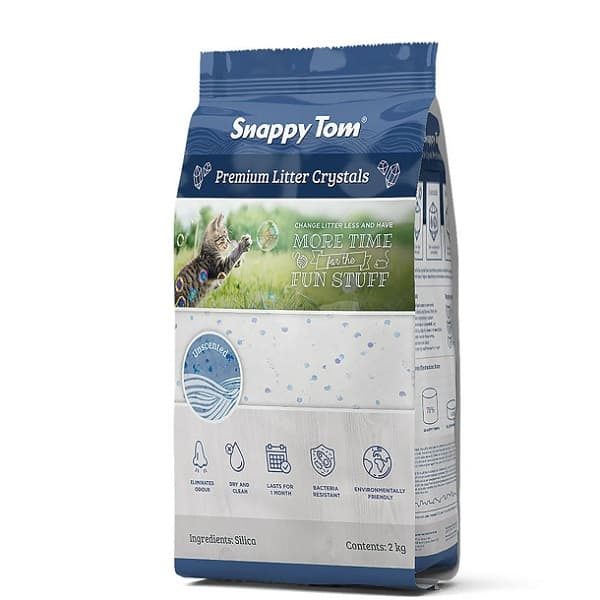 SNAPPY TOM Litière cristal non-parfumé 2kg