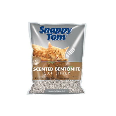 SNAPPY TOM Litière pour chat bentonite au café 8kg - La boite à Penny
