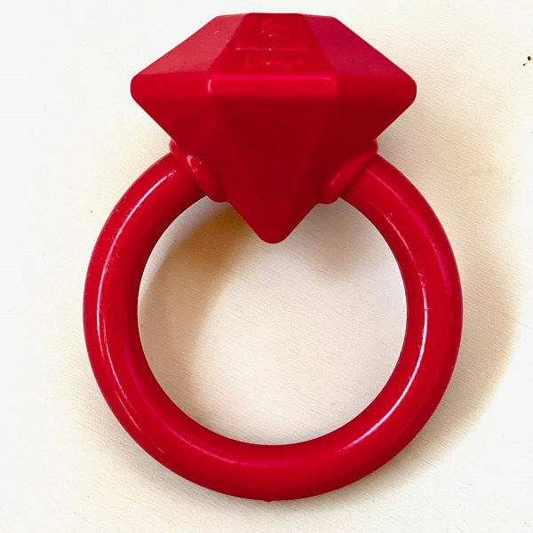SodaPup Bague de dentition rouge en nylon
