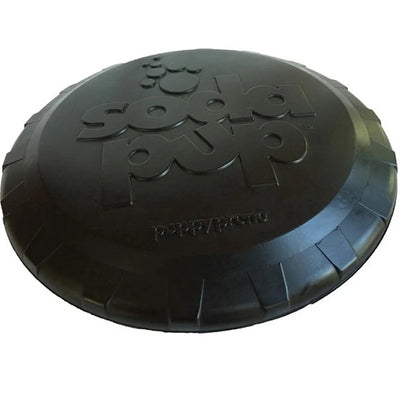 SodaPup Top Flyer frisbee noir ultra résistant large