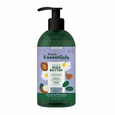 Tropiclean Essentials Shampoing Apaisant Beurre de Karité 473ml