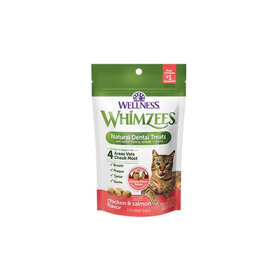 Whimzees gâteries dentaire pour chat poulet et saumon 56.7gr