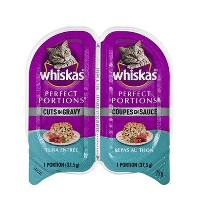 Whiskas Portions Parfaites coupes en sauce au thon 2x37.5g