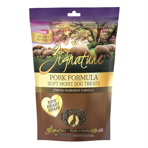 Zignature Gâteries Tendres pour Chiens Porc 113g