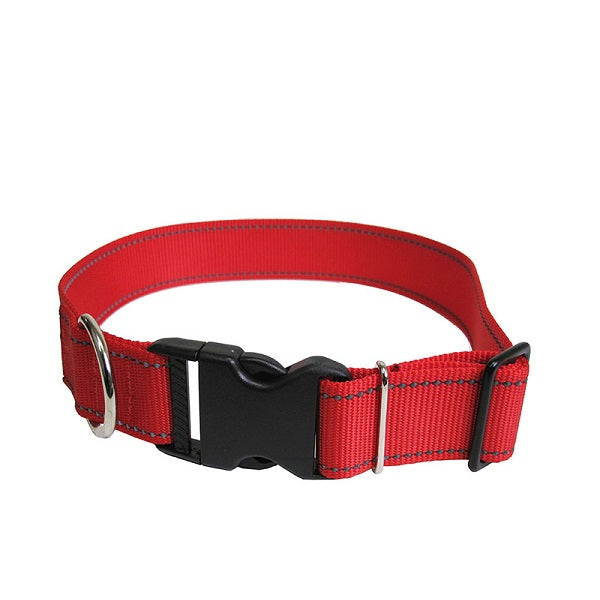 Collier Hunter en nylon ajustable rouge ¾" X 13-19"