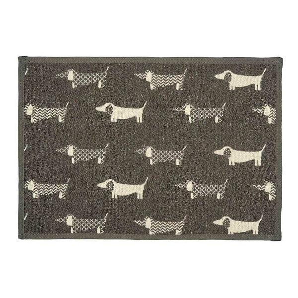 Loving Pet Tapis Bella - Chiens Saucisse Gris 12,5"x19,25"