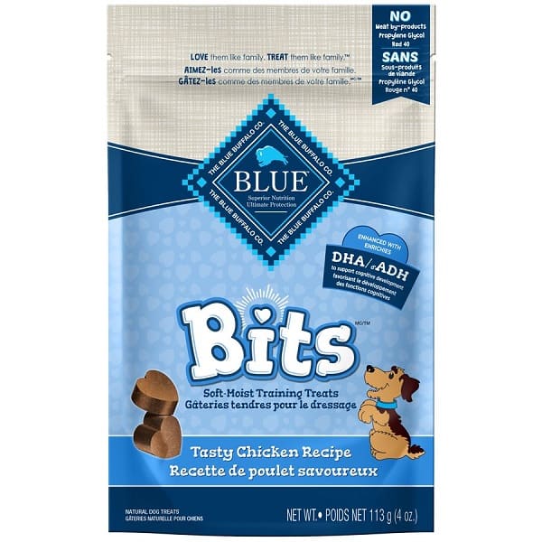 Blue Bits gâteries au poulet pour chien 113g