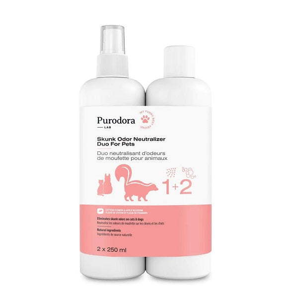 Purodora Lab Duo Shampoing Et Neutralisant D'odeurs De Moufette 2x250ml