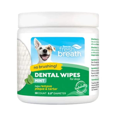 Tropiclean Fresh Breath- Lingettes Nettoyantes Dentaire - 50CT